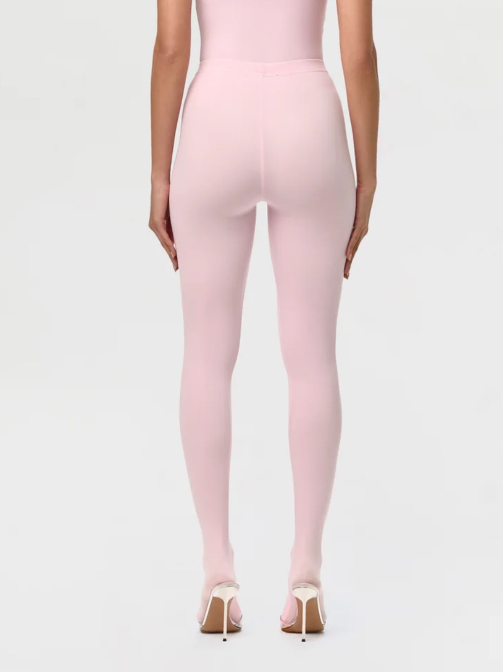 Naked wardrobe pink footed tights leggings sz medium